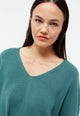 Givn Berlin Strickpullover GBLINNEA aus Bio-Baumwolle Sweater Graphite Green