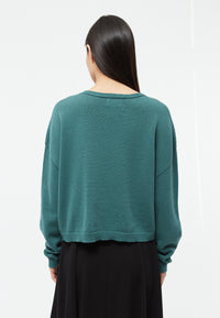 Givn Berlin Strickpullover GBLINNEA aus Bio-Baumwolle Sweater Graphite Green