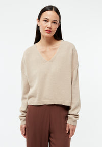Givn Berlin Strickpullover GBLINNEA aus Bio-Baumwolle Sweater Oat Beige