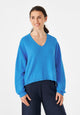 Givn Berlin Strickpullover GBLINNEA relaxed Fit aus Bio-Baumwolle Sweater French Blue