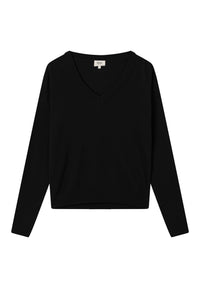 Givn Berlin Strickpullover LOUISA aus recycelter Wolle Sweater Black