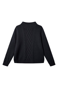 Givn Berlin Strickpullover ODESSA aus Bio-Wolle Sweater Dark Grey (Wool)