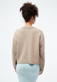 Givn Berlin Strickpullover PHILOU aus recycelter Wolle Sweater Beige