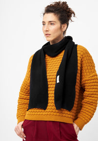 Givn Berlin Strickschal ISAAC aus Bio-Baumwolle Scarf Black