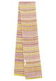 Givn Berlin Strickschal ISAAC aus Bio-Baumwolle Scarf White / Lime / Violet (Stripes)