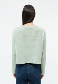 Givn Berlin Strickshirt GBMARIA aus Bio-Baumwolle Longsleeve Light Mint (Jacquard)