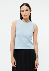 Givn Berlin Stricktop GBSHIRLEY aus Bio-Baumwolle Top Ice Water Blue (Jacquard)