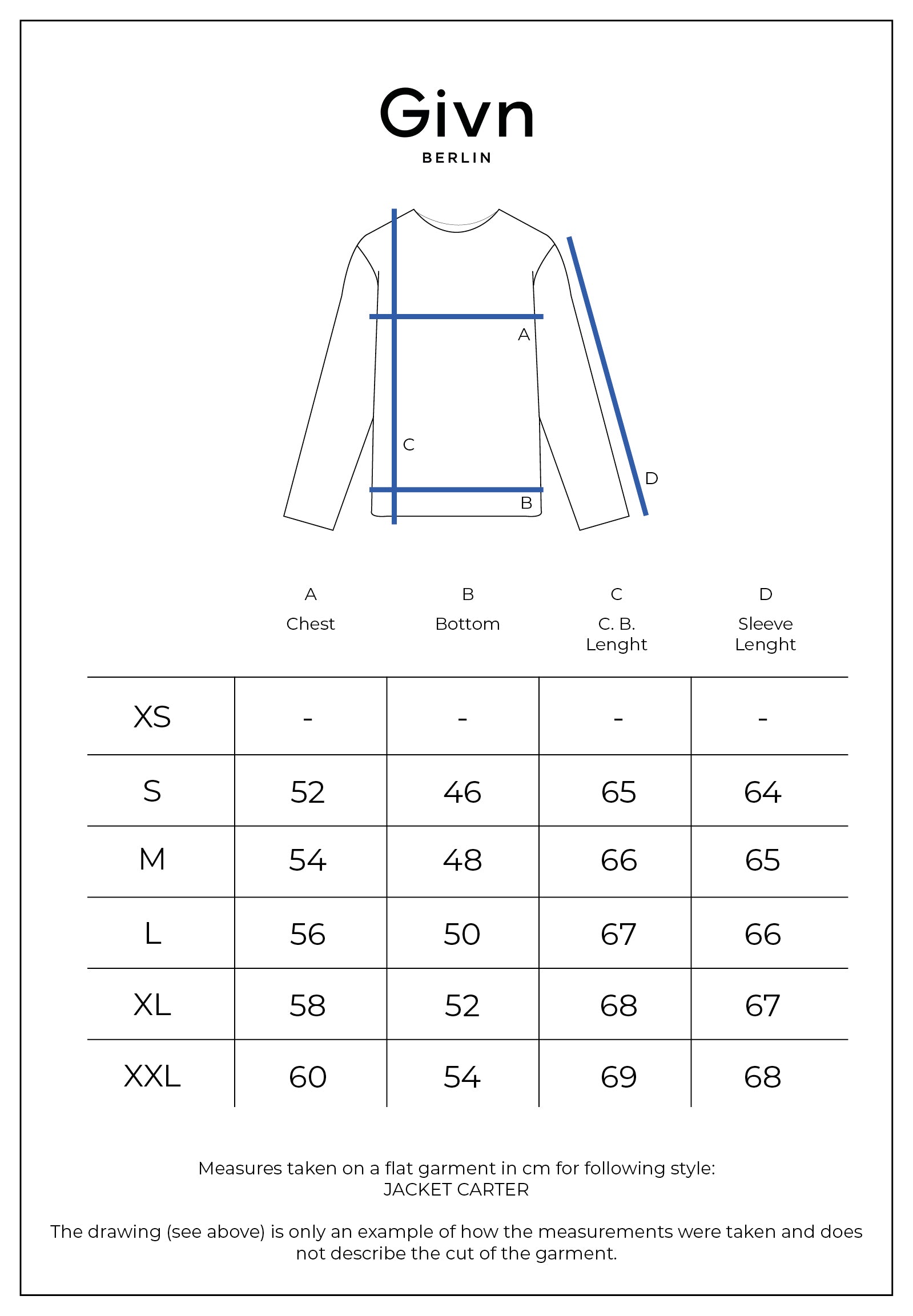 Givn Berlin Strukturierte Blousonjacke GBCARTER aus Bio-Baumwolle Jacket Dark Blue (Structure)