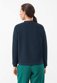 Givn Berlin Strukturierte Blousonjacke GBELLA aus Bio-Baumwolle Jacket Dark Blue (Structure)