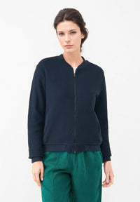 Givn Berlin Strukturierte Blousonjacke GBELLA aus Bio-Baumwolle Jacket Dark Blue (Structure)