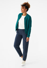 Givn Berlin Strukturierte Blousonjacke GBELLA aus Bio-Baumwolle Jacket Malachite Green (Structure)