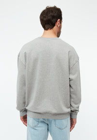 Givn Berlin Sweater GBCLINT oversize aus Bio-Baumwolle Sweater Grey Melange