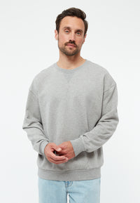 Givn Berlin Sweater GBCLINT oversize aus Bio-Baumwolle Sweater Grey Melange