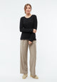 Givn Berlin Sweater GBLUCILLE aus recycelter Baumwolle Sweater Dark Grey