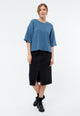 Givn Berlin Sweater GBSELMA aus recycelter Baumwolle Sweater Distant Blue
