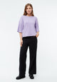 Givn Berlin Sweater GBSELMA aus recycelter Baumwolle Sweater Light Amethyst