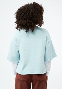 Givn Berlin Sweater GBSELMA aus recycelter Baumwolle Sweater Light Blue
