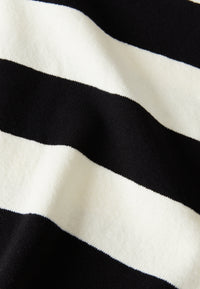 Givn Berlin Sweater GBSELMA aus recycelter Baumwolle Sweater Off White / Black (Stripes)
