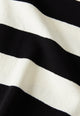 Givn Berlin Sweater GBSELMA aus recycelter Baumwolle Sweater Off White / Black (Stripes)