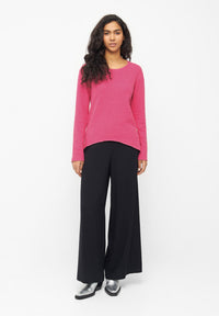 Givn Berlin Sweater LUCIA aus recycelter Baumwolle Sweater Berry Pink