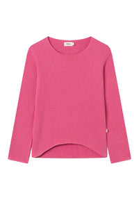Givn Berlin Sweater LUCIA aus recycelter Baumwolle Sweater Berry Pink