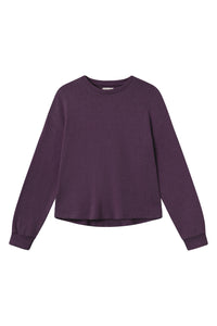 Givn Berlin Sweater SAMANTHA aus recycelter Baumwolle Sweater Dark Purple