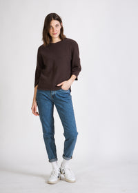 Givn Berlin Sweater SONA aus recycelter Baumwolle Sweater Moor