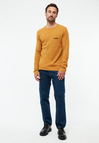 Givn Berlin Sweater STAN aus recycelter Baumwolle Sweater Mustard
