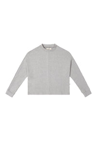 Givn Berlin Sweater WILMA aus recycelter Baumwolle Sweater Light Grey