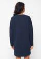Givn Berlin Sweatkleid JOELLE aus Bio-Baumwolle Dress Midnight Blue (Lines)