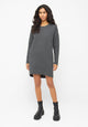 Givn Berlin Sweatkleid JOELLE aus Bio-Baumwolle Dress Shadow Grey (Lines)