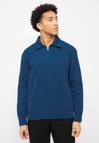 Givn Berlin Sweatshirt ALEC aus Bio-Baumwolle Sweater Moroccan Blue