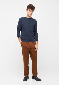 Givn Berlin Sweatshirt CANTON aus Bio-Baumwolle Sweater Midnight Blue (Lines)