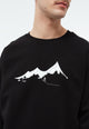 Givn Berlin Sweatshirt GBCEDRICO mit Aufdruck aus weicher Bio-Baumwolle Sweater Black