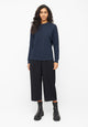 Givn Berlin Sweatshirt WILLOW aus Bio-Baumwolle Sweater Midnight Blue (Lines)