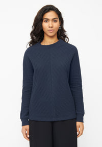 Givn Berlin Sweatshirt WILLOW aus Bio-Baumwolle Sweater Midnight Blue (Lines)