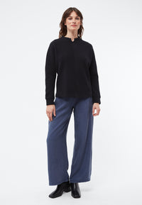 Givn Berlin Sweatshirt WILMA aus Bio-Baumwolle Sweater Black (Rib)