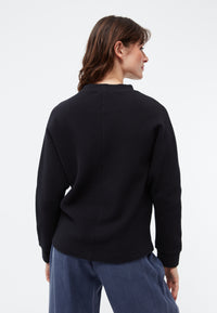 Givn Berlin Sweatshirt WILMA aus Bio-Baumwolle Sweater Black (Rib)