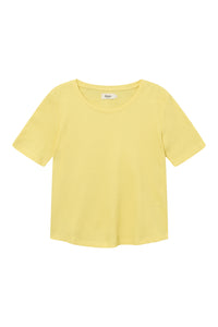 Givn Berlin T-Shirt GBCAPRINA relaxed Fit aus Bio-Baumwolle T-Shirt Lemon (Waffle)