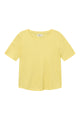 Givn Berlin T-Shirt GBCAPRINA relaxed Fit aus Bio-Baumwolle T-Shirt Lemon (Waffle)