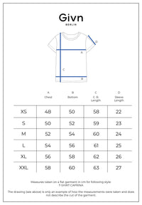 Givn Berlin T-Shirt GBCAPRINA relaxed Fit aus Bio-Baumwolle T-Shirt Lemon (Waffle)
