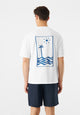 Givn Berlin T-Shirt GBCLIFF (Sun) relaxed Fit aus Bio-Baumwolle T-Shirt White