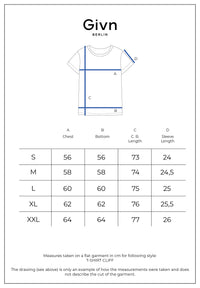 Givn Berlin T-Shirt GBCLIFF relaxed Fit aus Bio-Baumwolle T-Shirt Steel Blue