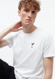 Givn Berlin T-Shirt GBCOLBY (COCKTAIL) aus Bio-Baumwolle mt Stickerei T-Shirt White