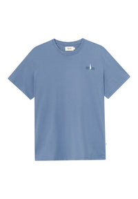 Givn Berlin T-Shirt GBCOLBY (Sailboat) aus Bio-Baumwolle T-Shirt Steel Blue