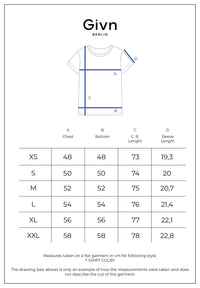 Givn Berlin T-Shirt GBCOLBY regular aus Bio-Baumwolle T-Shirt Steel Blue