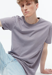 Givn Berlin T-Shirt GBCOLBY regular aus Bio-Baumwolle T-Shirt Lilac Grey