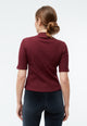 Givn Berlin T-Shirt GBGINETTA aus Bio-Baumwoll Rippjersey T-Shirt Burgundy (Rib)