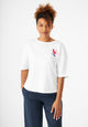 Givn Berlin T-Shirt GBJOLINA (Flower) loose Fit aus Bio-Baumwolle T-Shirt White
