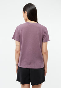 Givn Berlin T-Shirt GBJULIA aus Baumwoll-Leinen Mix T-Shirt English Violet (Linen)